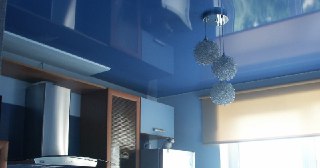 Натяжной потолок на кухню Мыски, цена от 6407 руб.