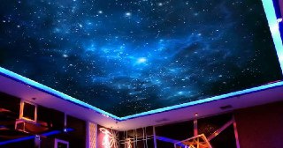 Натяжной потолок звездное небо Мыски, цена от 5336 руб.