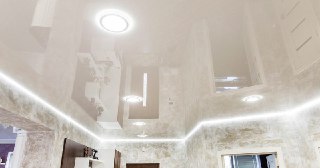 Натяжной ПВХ потолок Мыски, цена от 2143 руб.